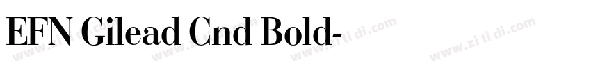 EFN Gilead Cnd Bold字体转换